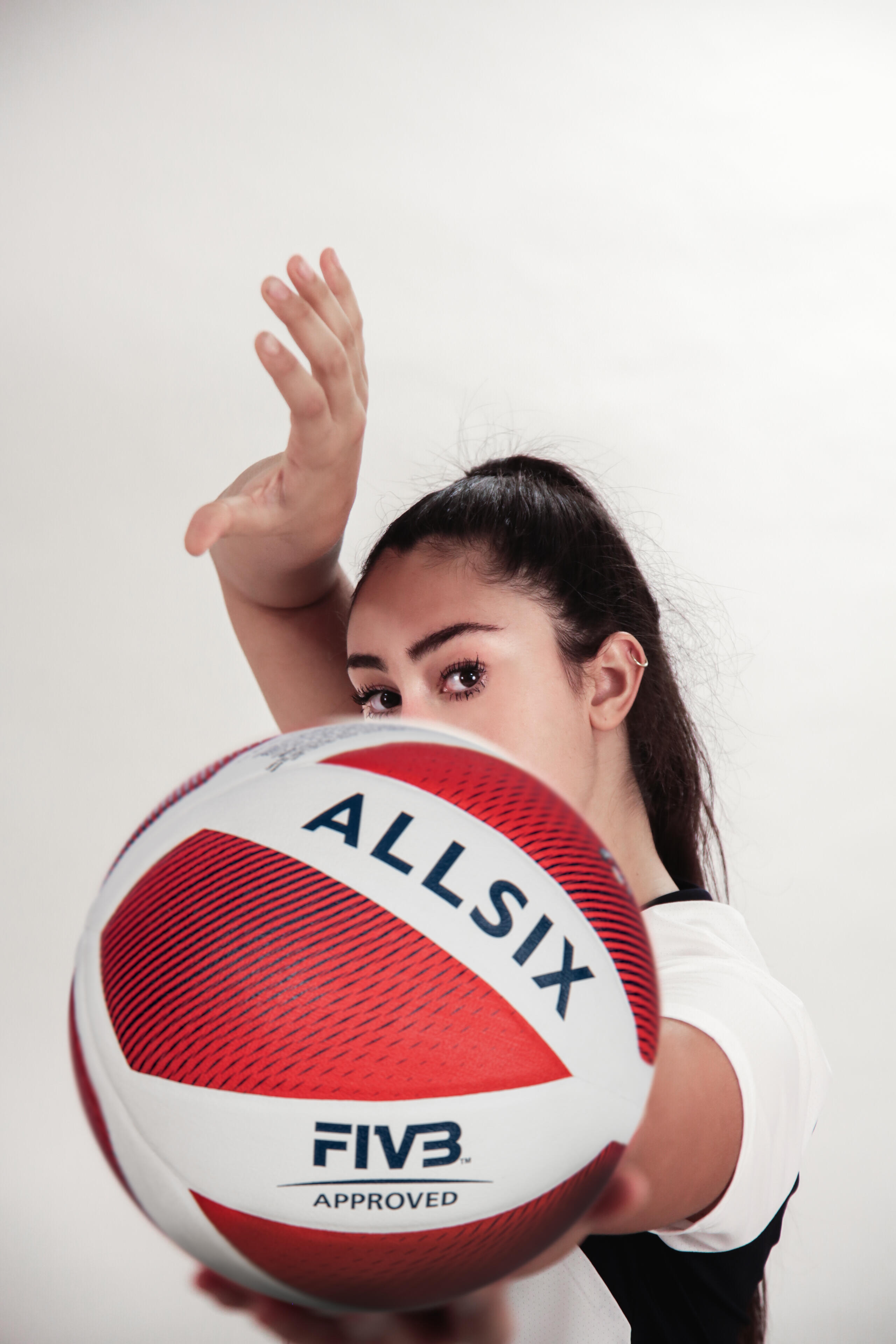 Ballon de volleyball - V900 rouge - ALLSIX