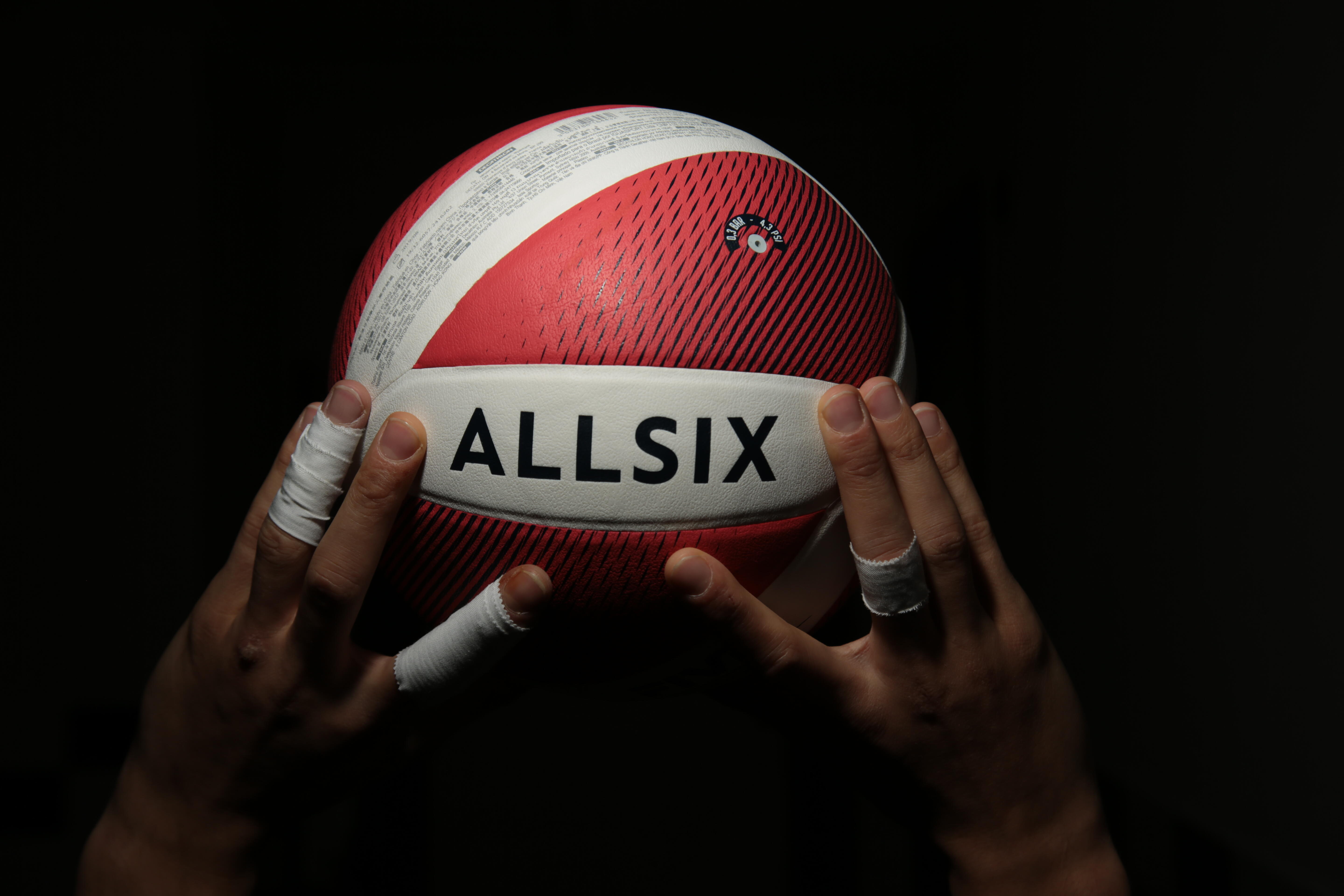 Ballon de volleyball - V900 rouge - ALLSIX