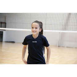 V100 Girls' Volleyball Jersey - Navy Blue