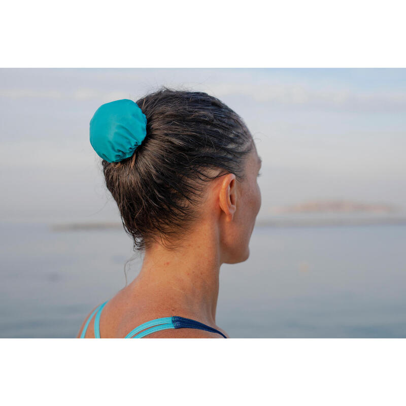 Cache chignon élastique de natation synchronisée artistique - bleu turquoise