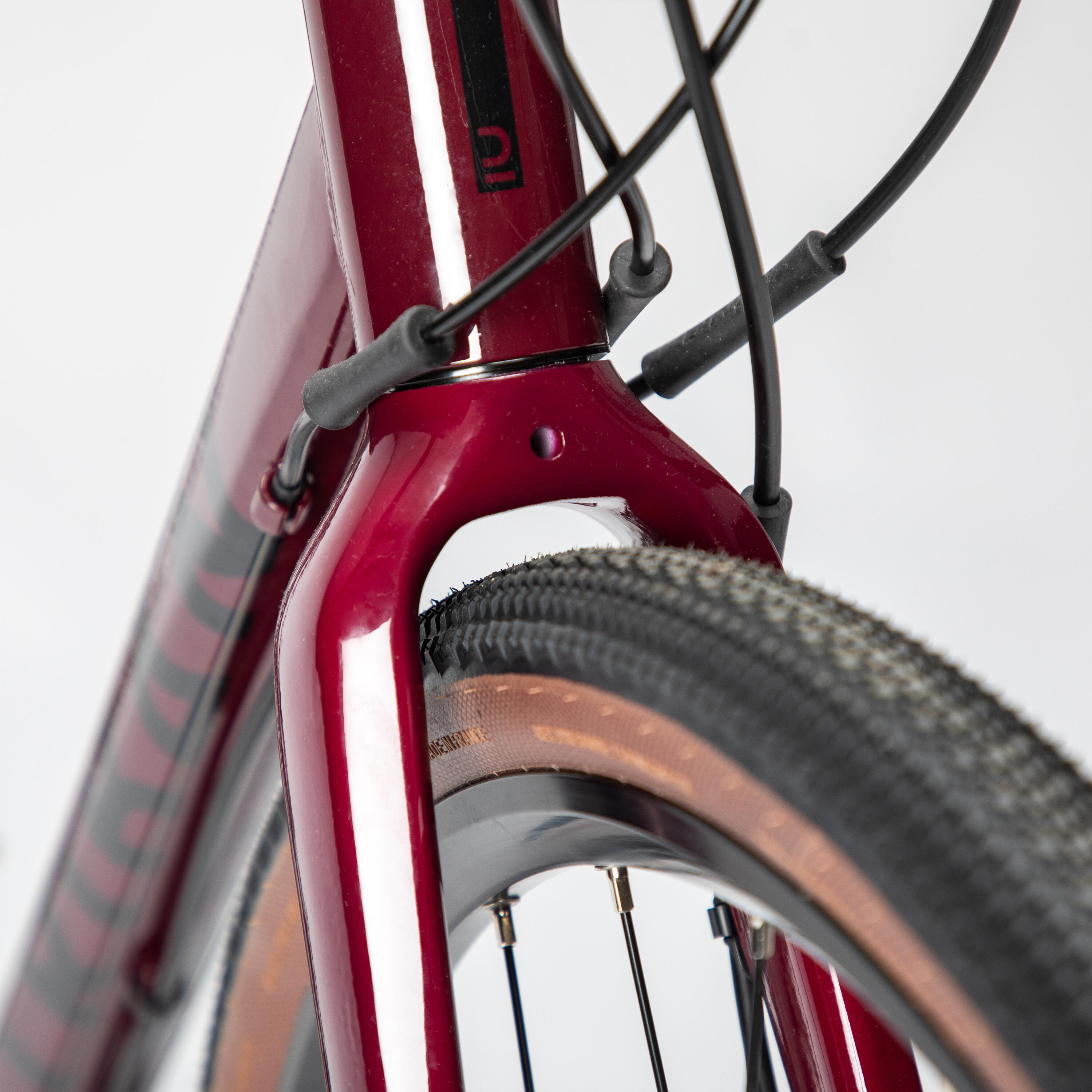 Gravel Bike Triban GRVL 520 Subcompact - Red 12/15