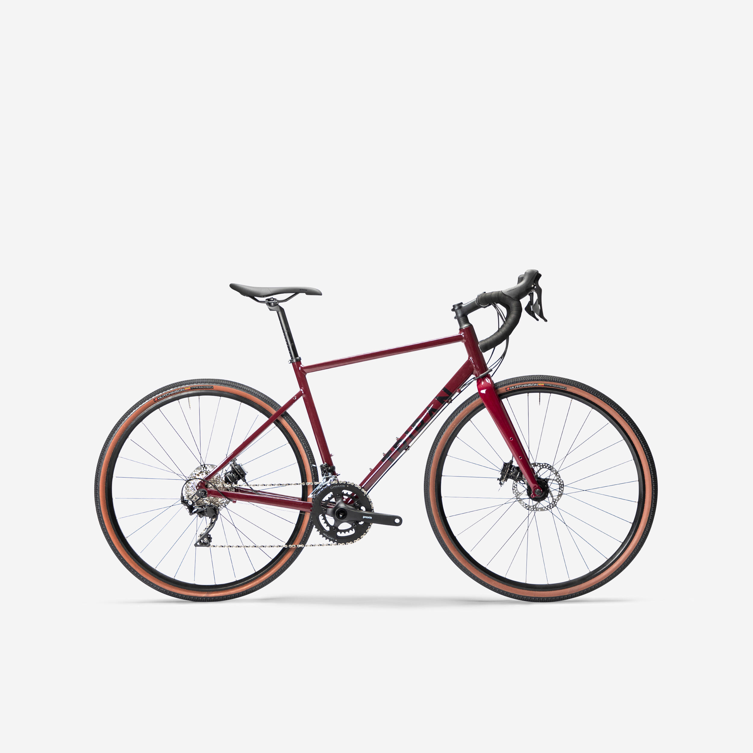 Gravel Bike Triban GRVL 520 Subcompact Red TRIBAN Decathlon