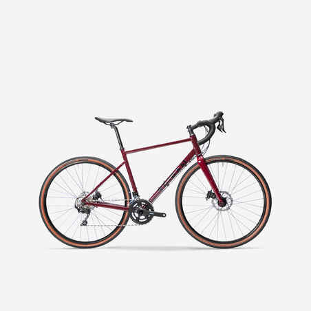 Gravel Bike Triban GRVL 520 Subcompact - Red