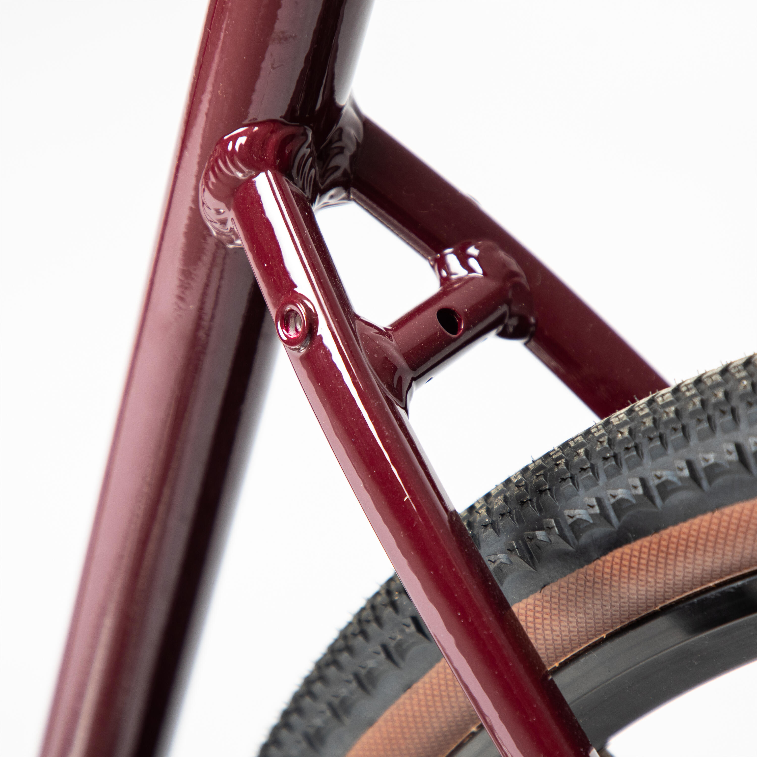 Gravel Bike Triban GRVL 520 Subcompact - Red 14/15