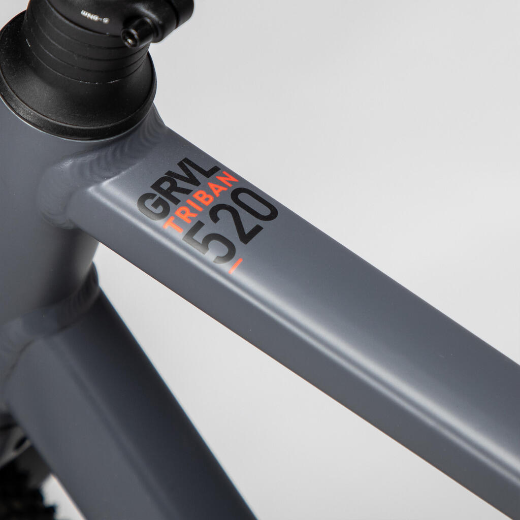 Gravel Bike Triban GRVL 520 Sram Apex - Grey