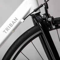 Women's Road Bike Triban Easy - White