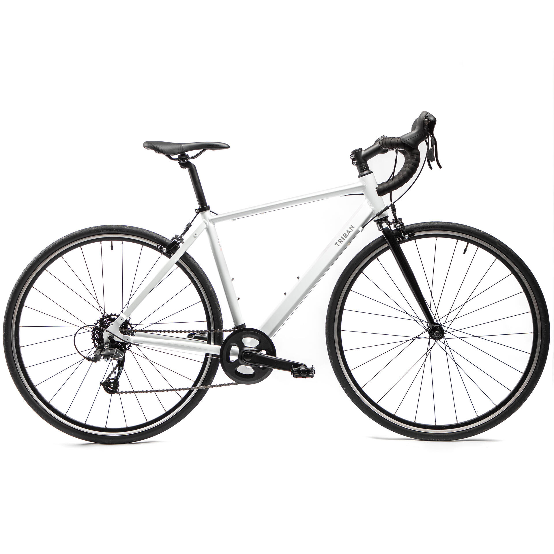 Women's Road Bike Triban Easy White