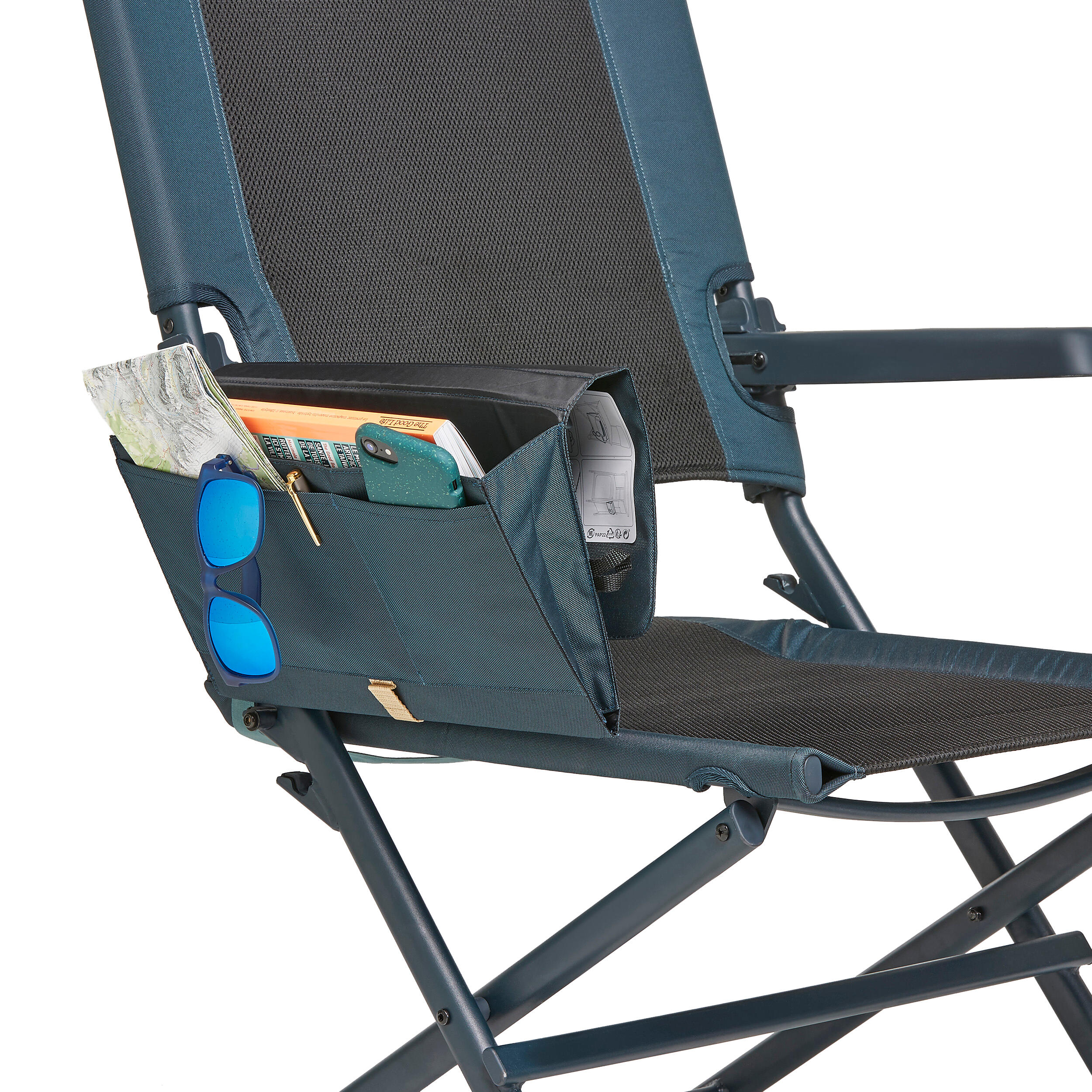 IBLUELOVER Chaise Pliante de Jardin Portable Chaise de Camping Hauteur Réglable Chaise de Travail Pliable Chaise Exterieur Intérieur Party pour Pique-Nique BBQ 