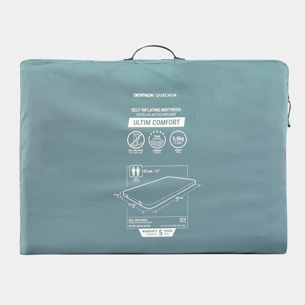 MATELAS AUTOGONFLANT DE CAMPING - ULTIM COMFORT DOUBLE 136 cm - 2 PERSONNES