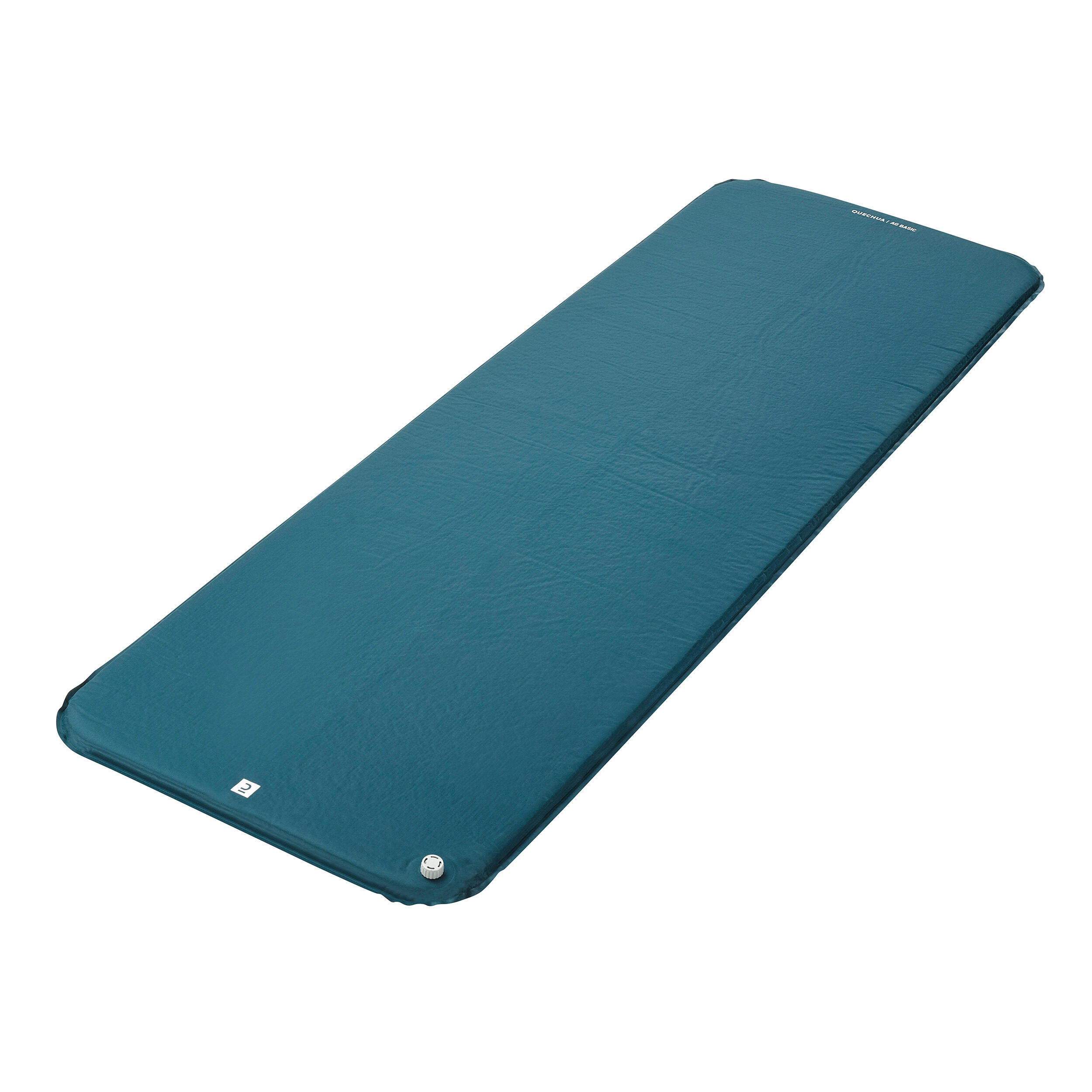 Single Self-Inflating Camping Sleeping Mat 185 × 60 cm - Blue - QUECHUA