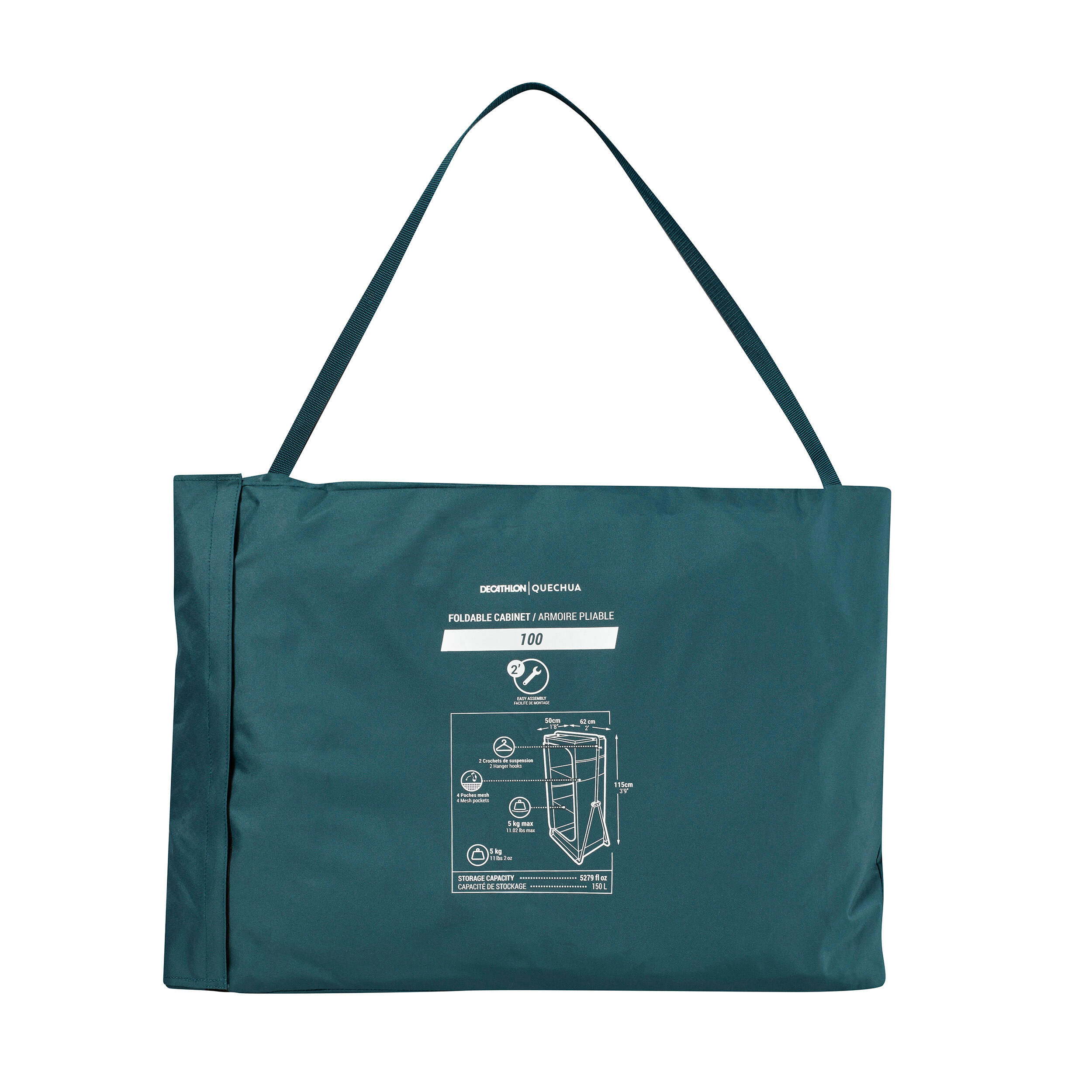Opvouwbare en compacte campingkast Basic 12/22
