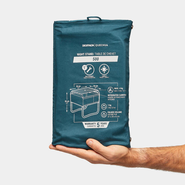 Camping bedside table Compact QUECHUA Decathlon