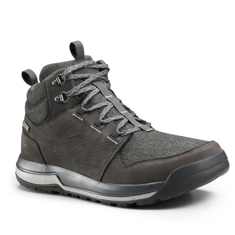 Scarpe trekking uomo NH500 MID WP grigie