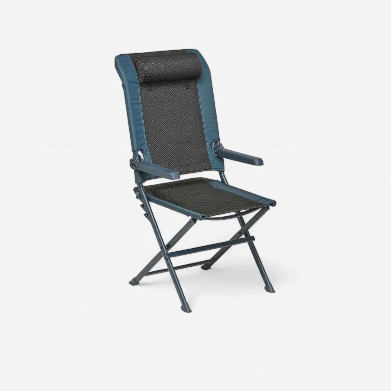 Campingstuhl Klappstuhl Komfort Multiposition Chill Meal Quechua