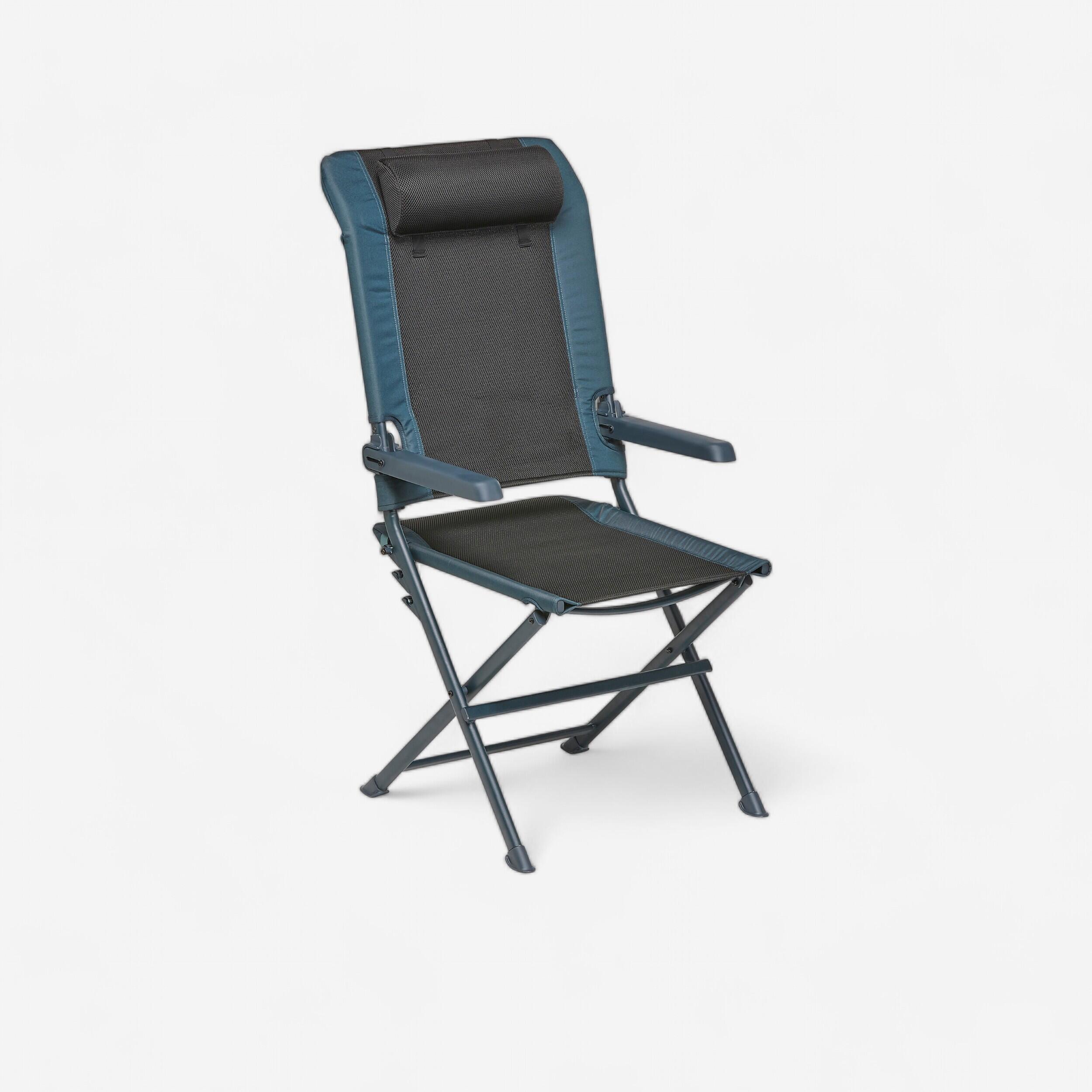 Multi position comfortable camping armchair Chill Meal QUECHUA