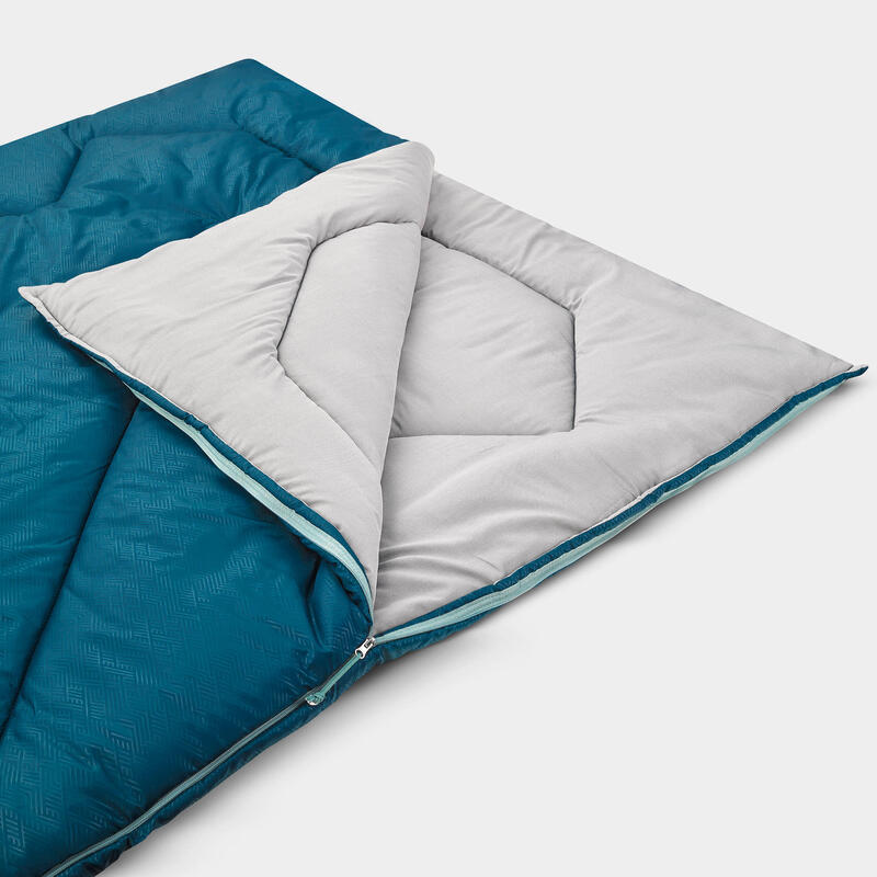 Saco de dormir doble 10 °C confort transformable en edredón Arpenaz 10