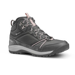 WATERPROOF NATURE HIKING SHOES - NH150 MID - GREY - WOMEN