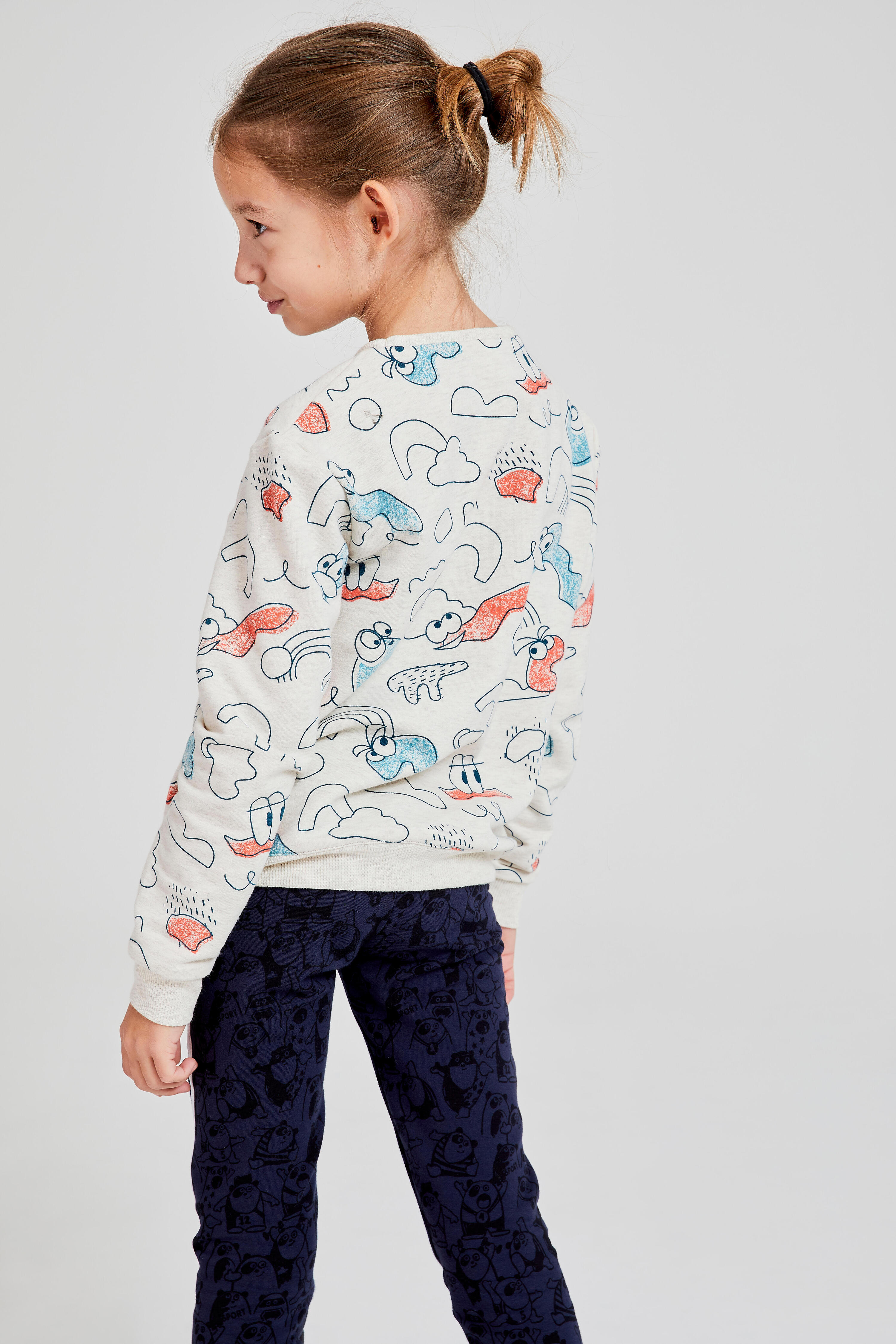 Kids' Baby Gym Sweatshirt Decatoons - Beige Print 3/5