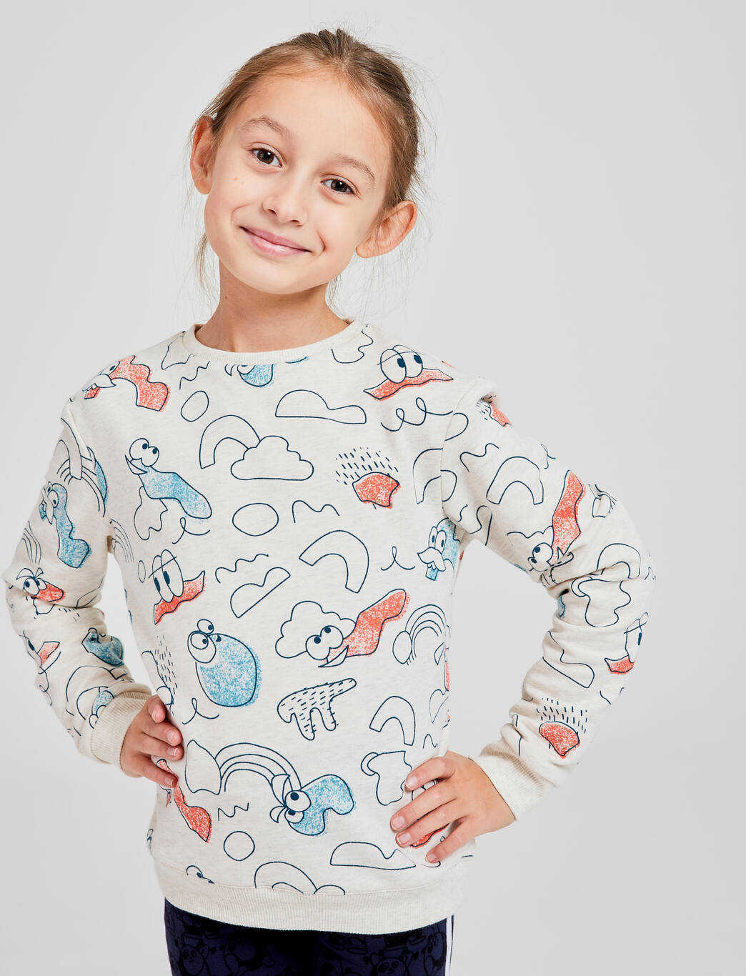 Kids' Baby Gym Sweatshirt Decatoons - Beige Print