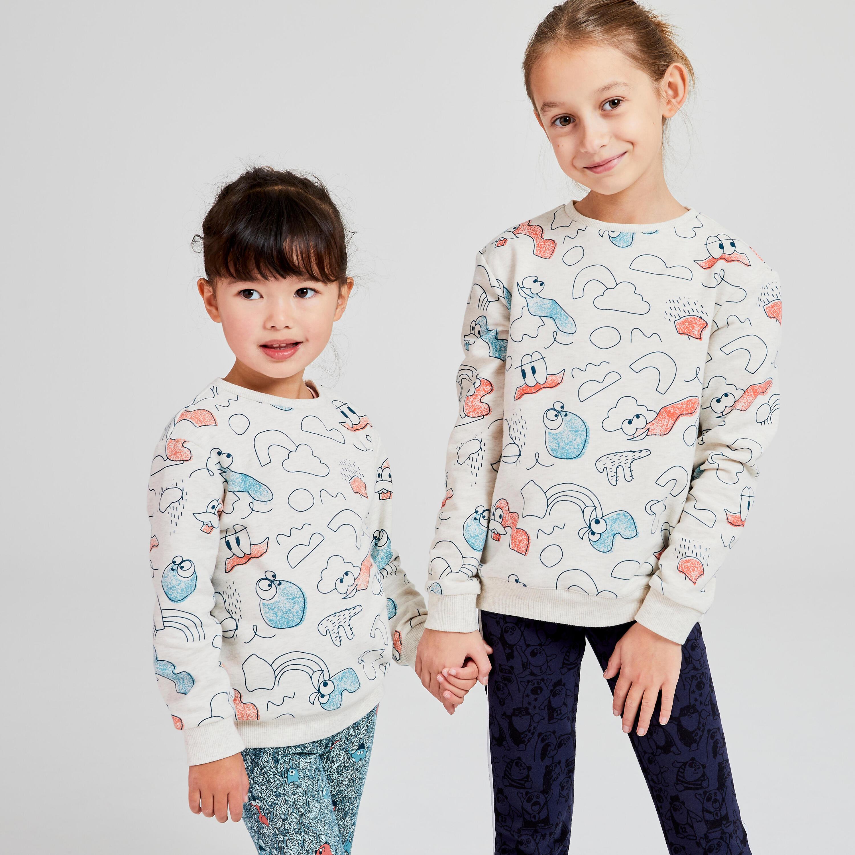 Kids' Baby Gym Sweatshirt Decatoons - Beige Print 2/5