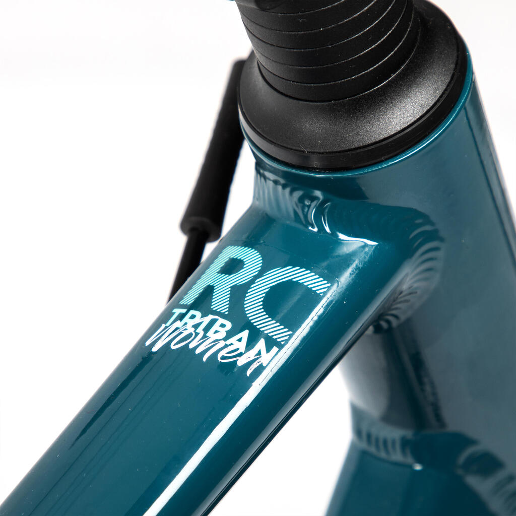 Sieviešu šosejas velosipēds “Triban rc 500”, zilganzaļš