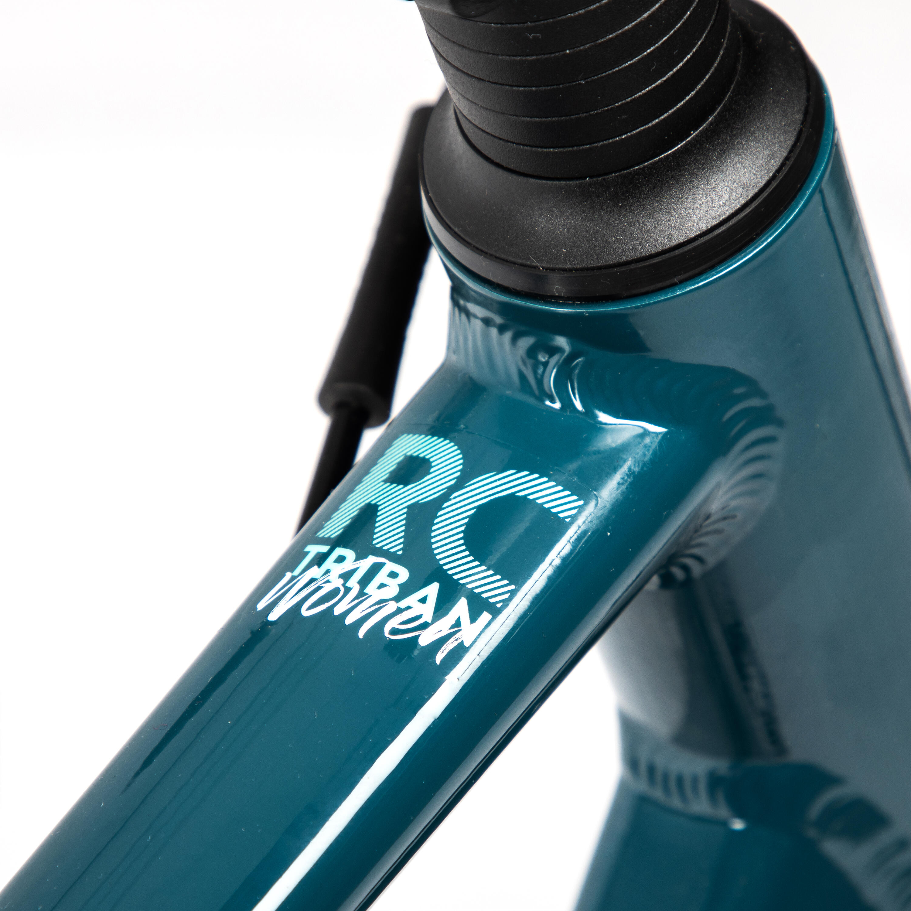Women's road bike triban rc 500 - Petrol Blue 10/10