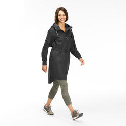 Veste longue imperméable de randonnée - Raincut Long - Femme