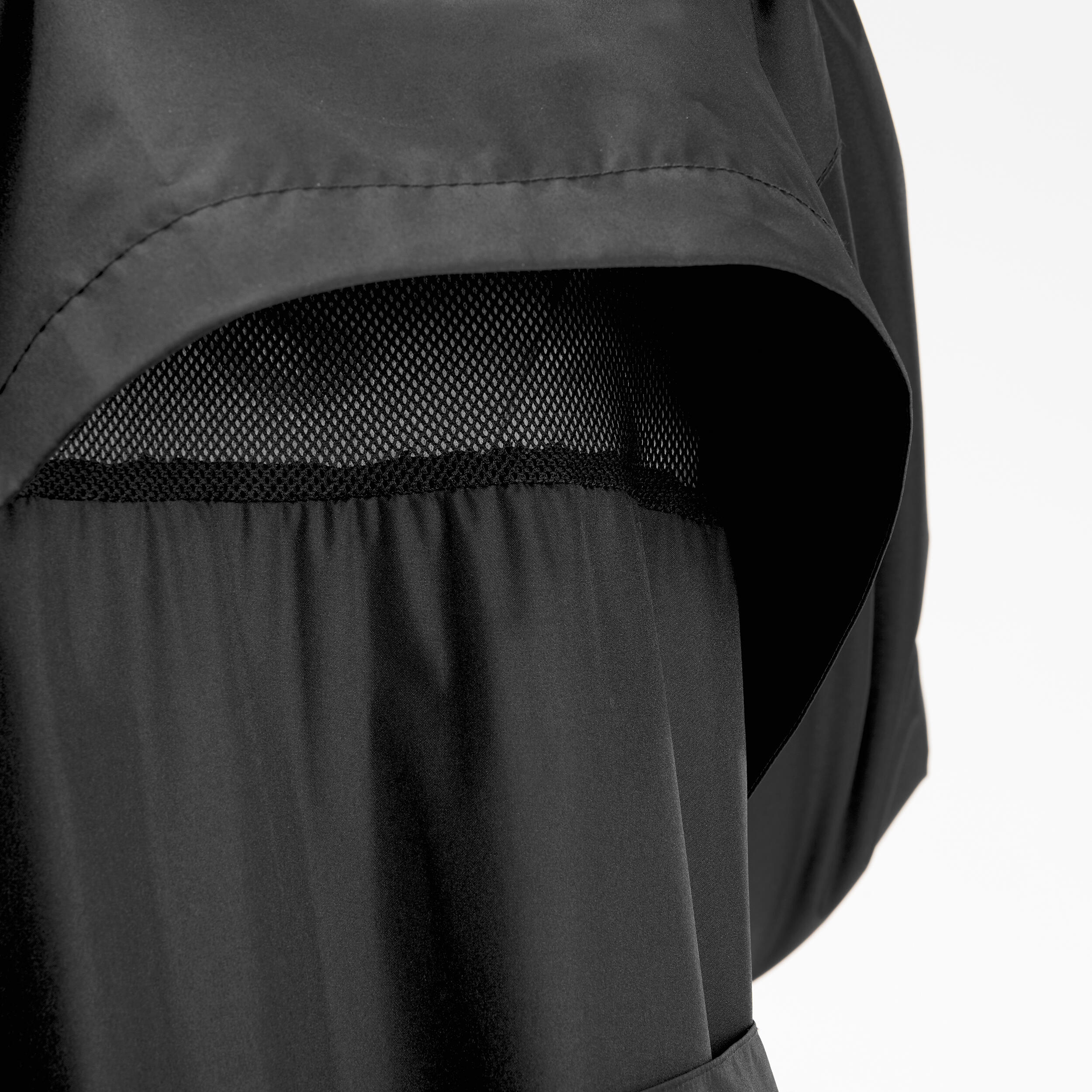 Women’s waterproof hiking jacket, Raincut Long - Black 3/7