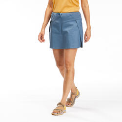 Falda pantalón montaña y trekking mujer quechua nh500 azul