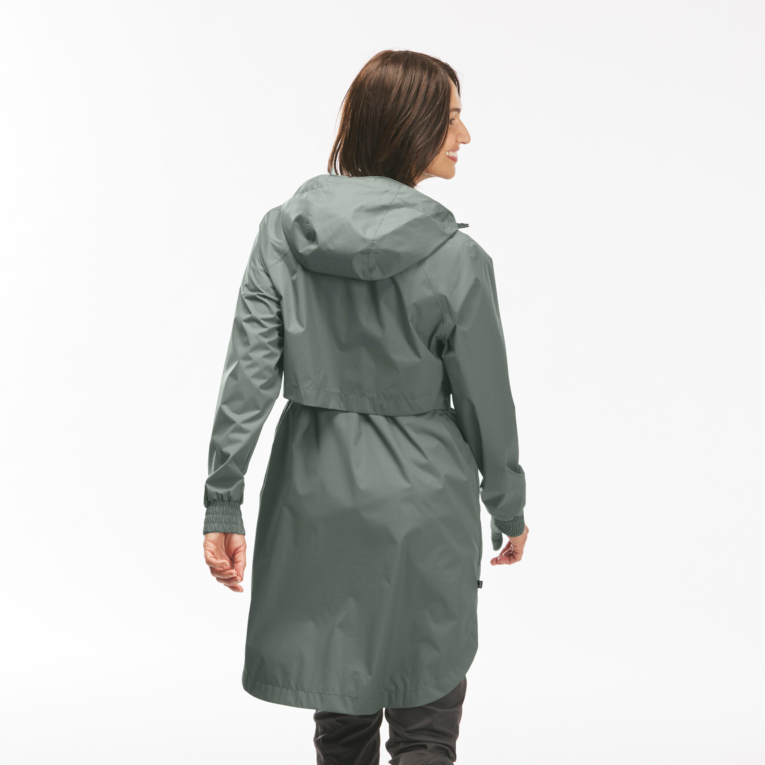 Women’s Waterproof Hiking Jacket, Raincut Long - QUECHUA