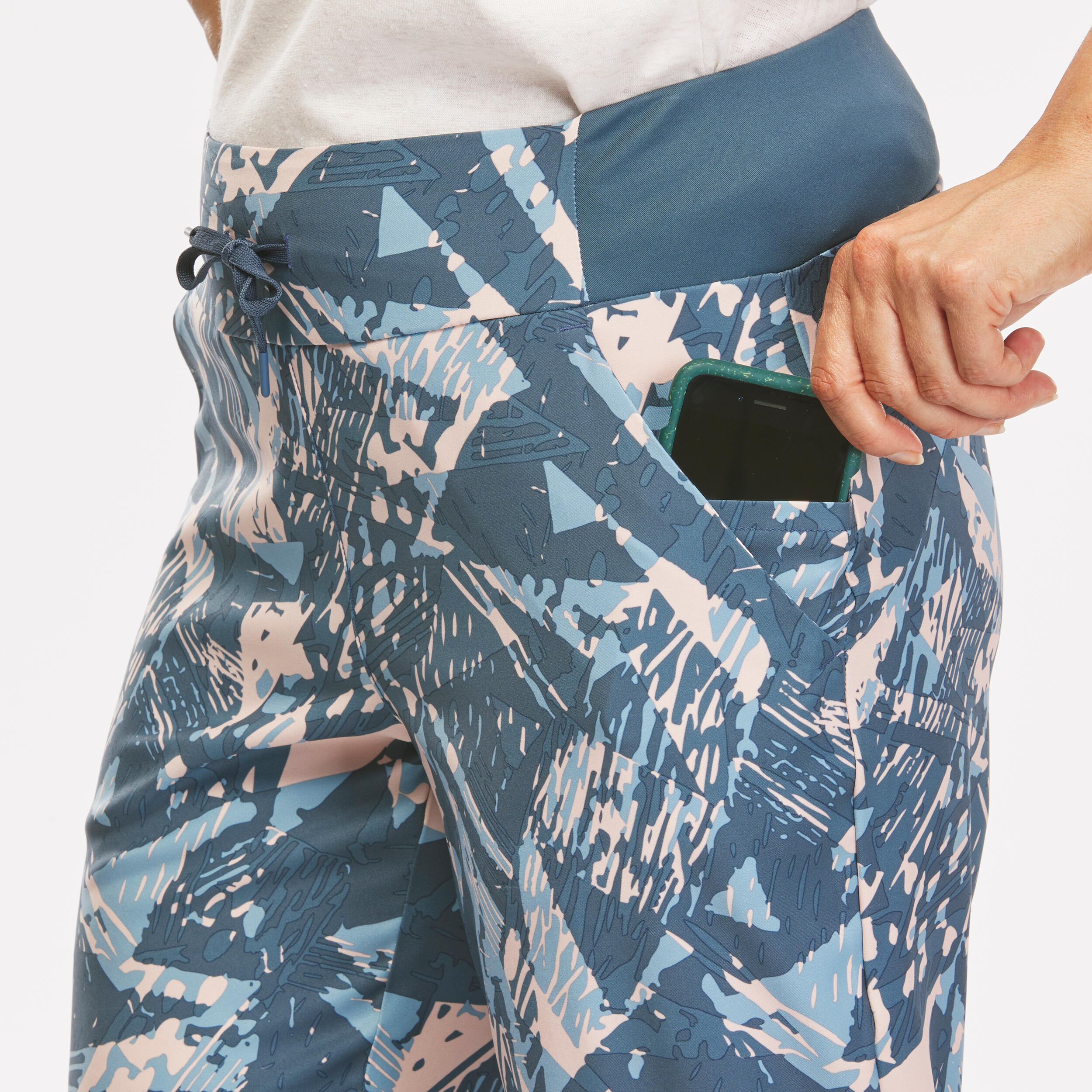 Women’s hiking trousers NH100 - Grey 4/5