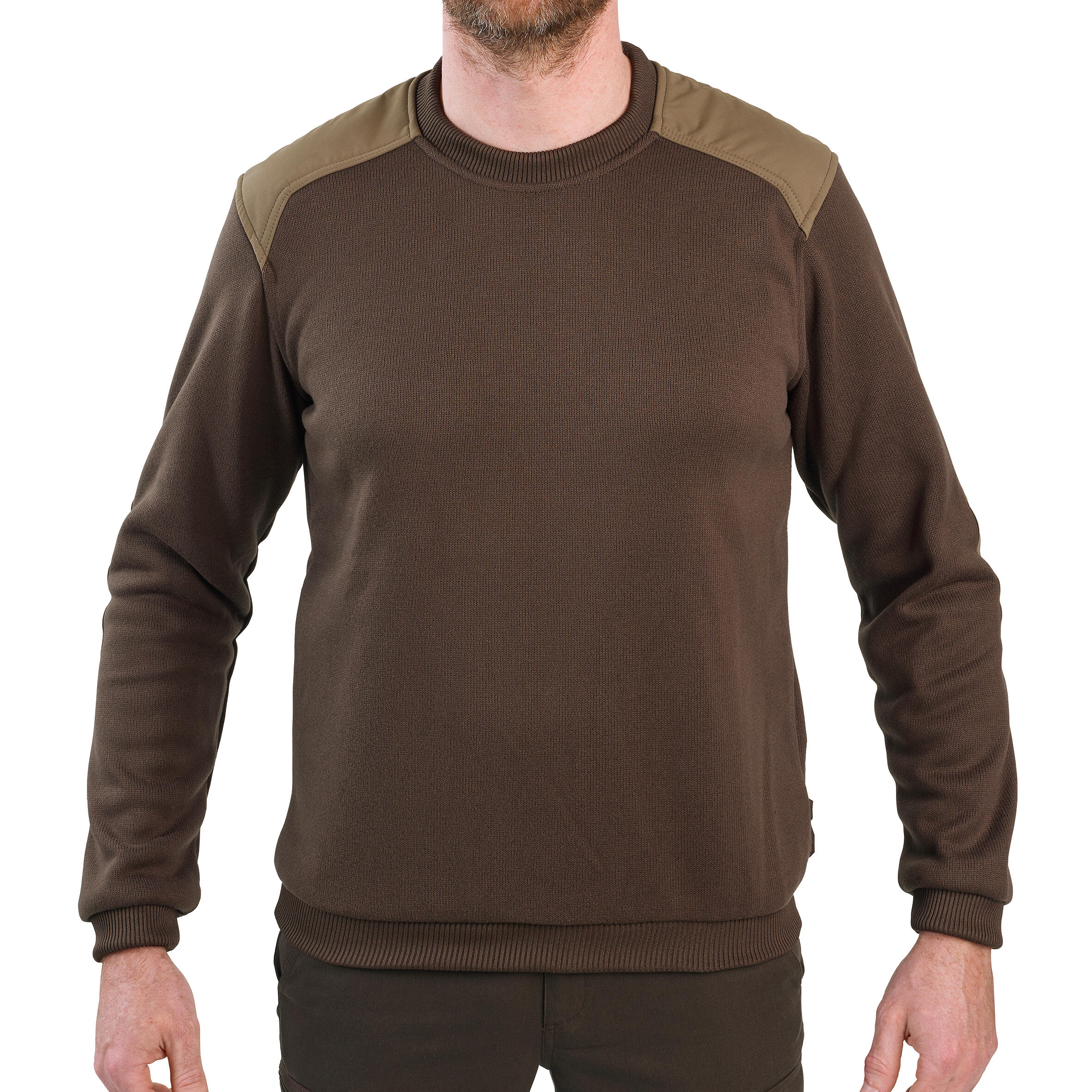 SOLOGNAC Jersey Caza Solognac 500 Hombre Calido  Marrón