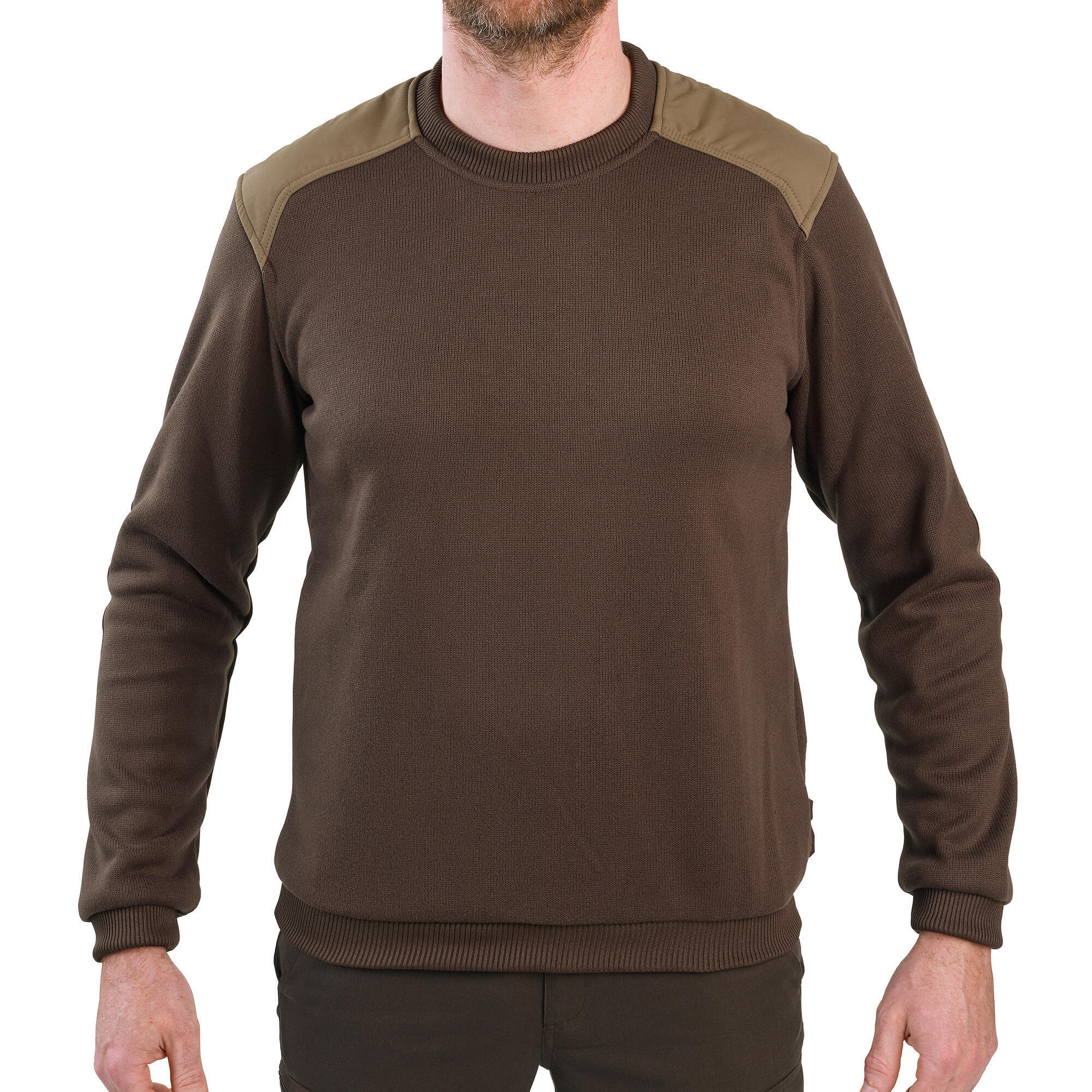 BROWN HUNTING SWEATER 500