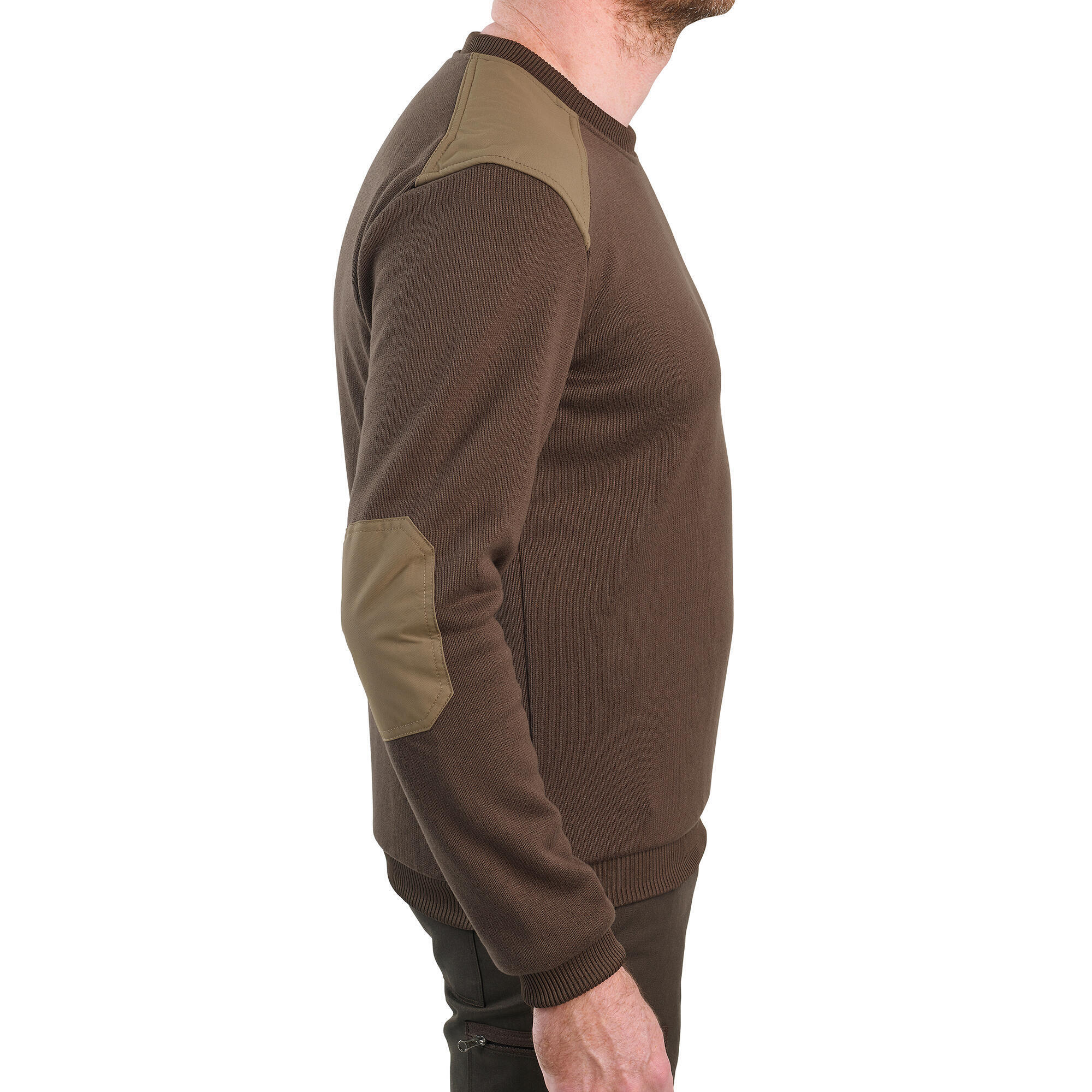 BROWN HUNTING SWEATER 500