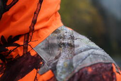 VESTE CHASSE IMPERMÉABLE SILENCIEUSE LIGHT CAMO FLUO 500