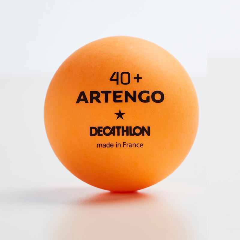 Table Tennis Balls TTB 100 1* 40+ 6Pack (Made in France) Orange