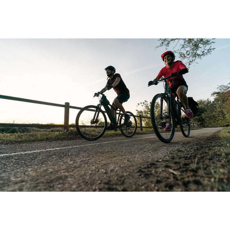 Bici trekking elettrica a pedalata assistita RIVERSIDE 500 E grigia