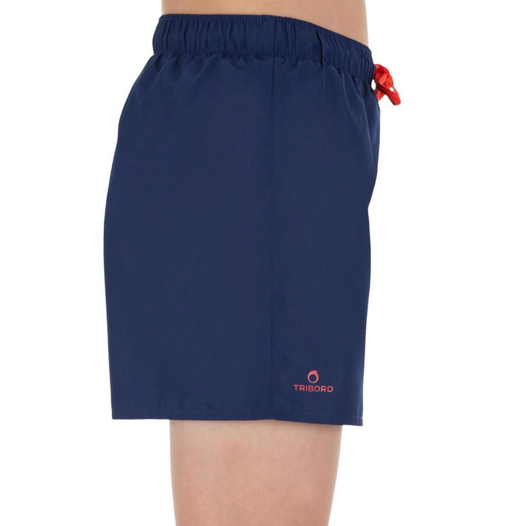 Pantaloneta de baño y playa para niños Olaian BS50 turquesa