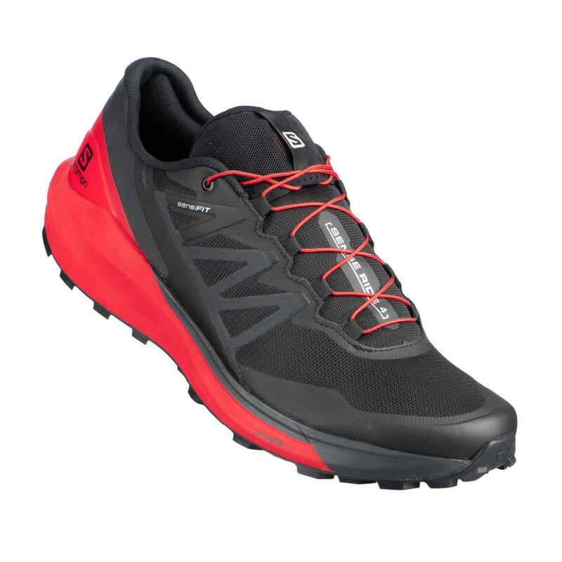 Pánské boty na trailový běh Sense Ride 4 černo-červené 
