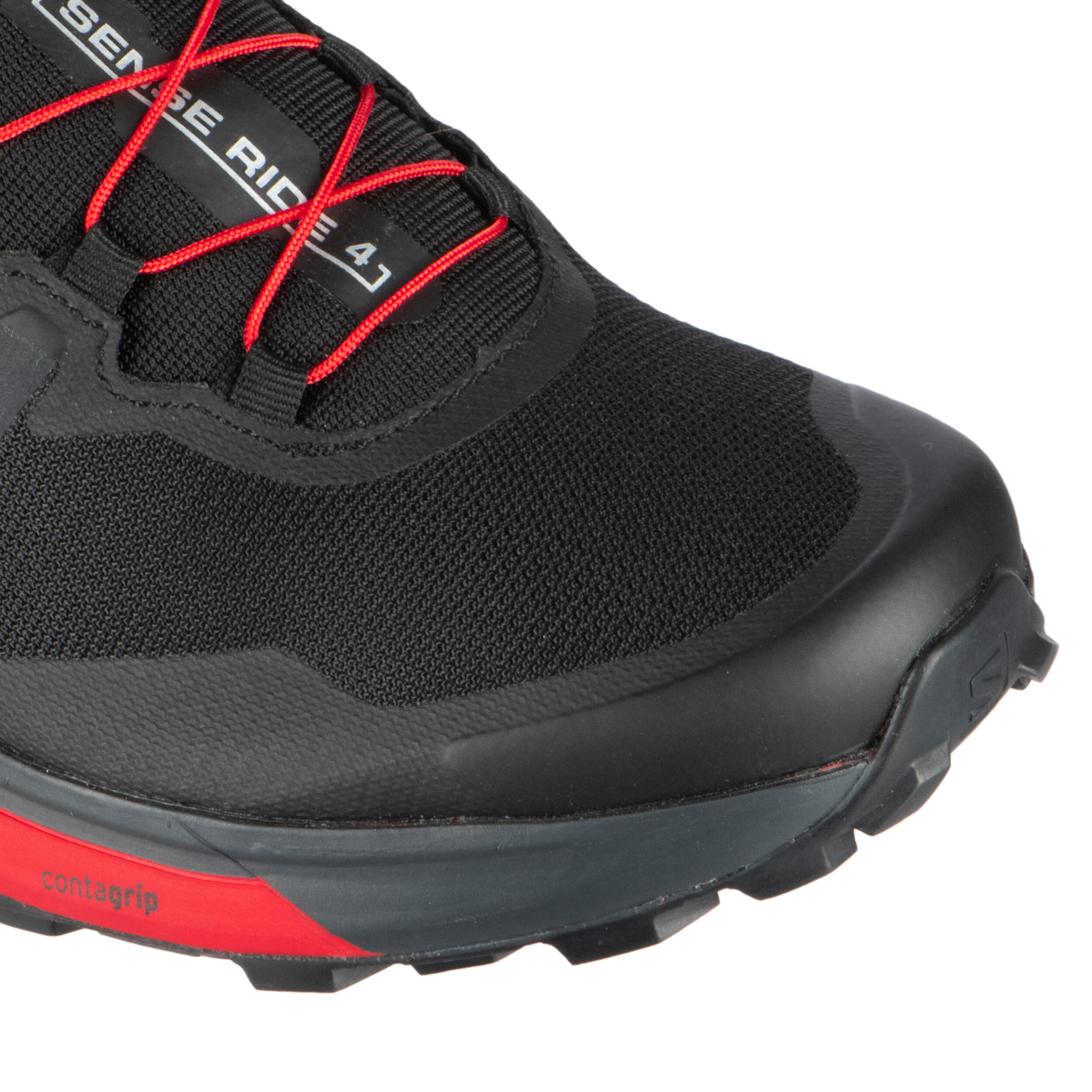 Trail Running Shoe Salomon Sense Ride 4 - black red 9/12