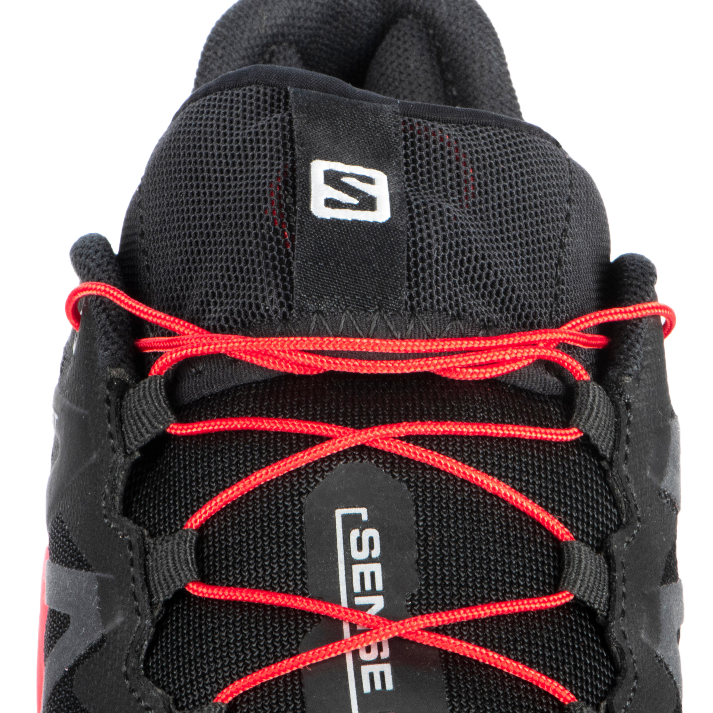 Trail Running Shoe Salomon Sense Ride 4 - black red 8/12