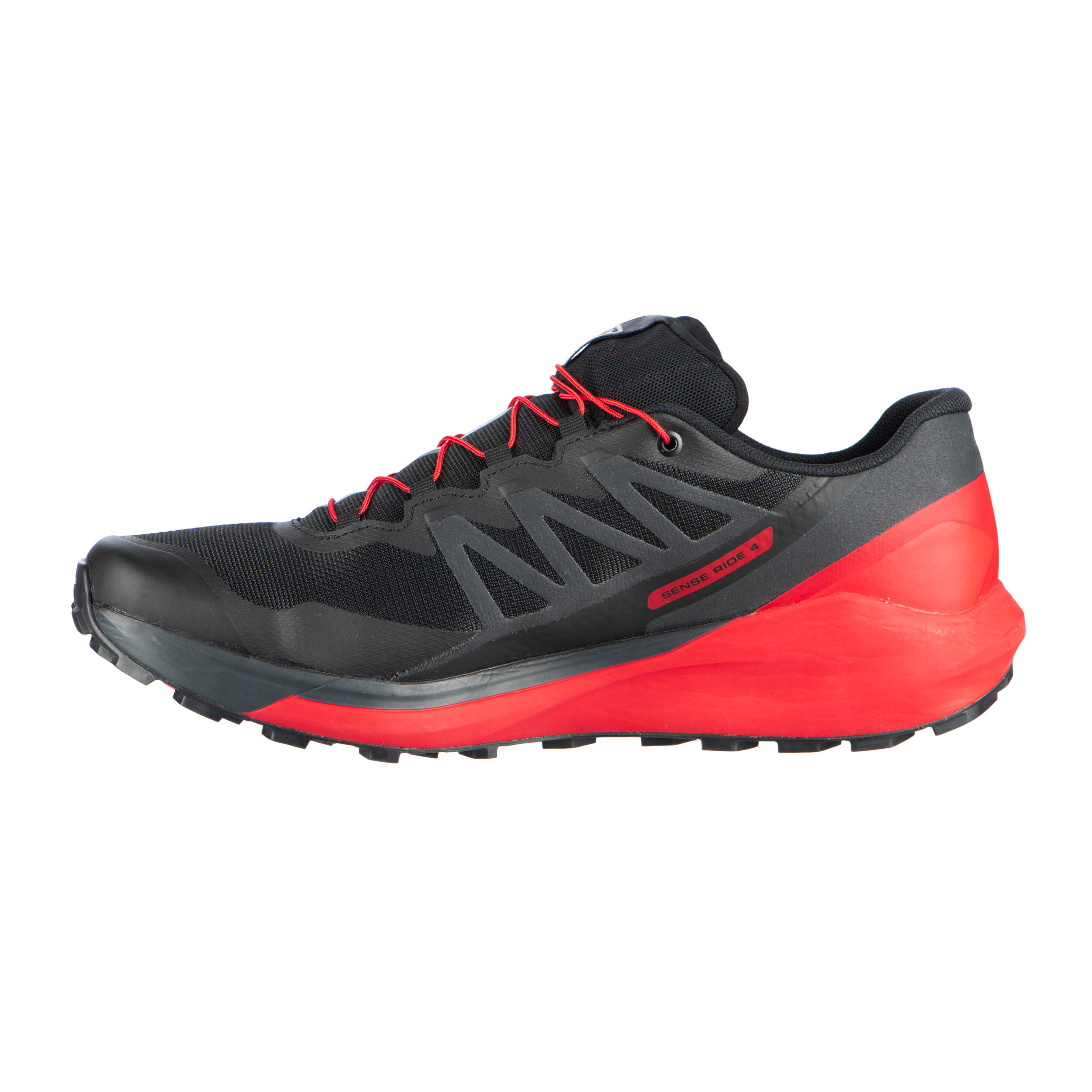 Trail Running Shoe Salomon Sense Ride 4 - black red 2/12