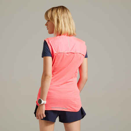 Kiprun Light Women's Running Sleeveless Jacket - Pink