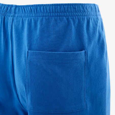 Shorts Basic Baumwolle Kinder blau