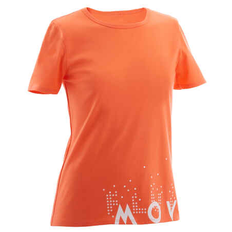 Kids' Basic T-Shirt - Coral Print