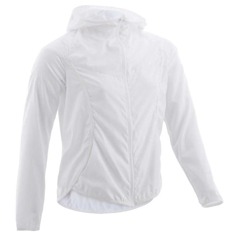 Veste ultra light compacte respirante blanche fille