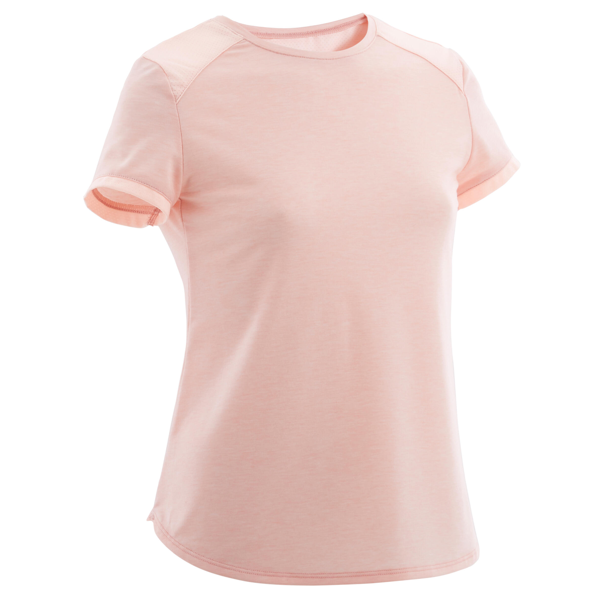 Cathalem Womens Tshirts Double Lined Slim Fit T Shirts,Pink XXL 