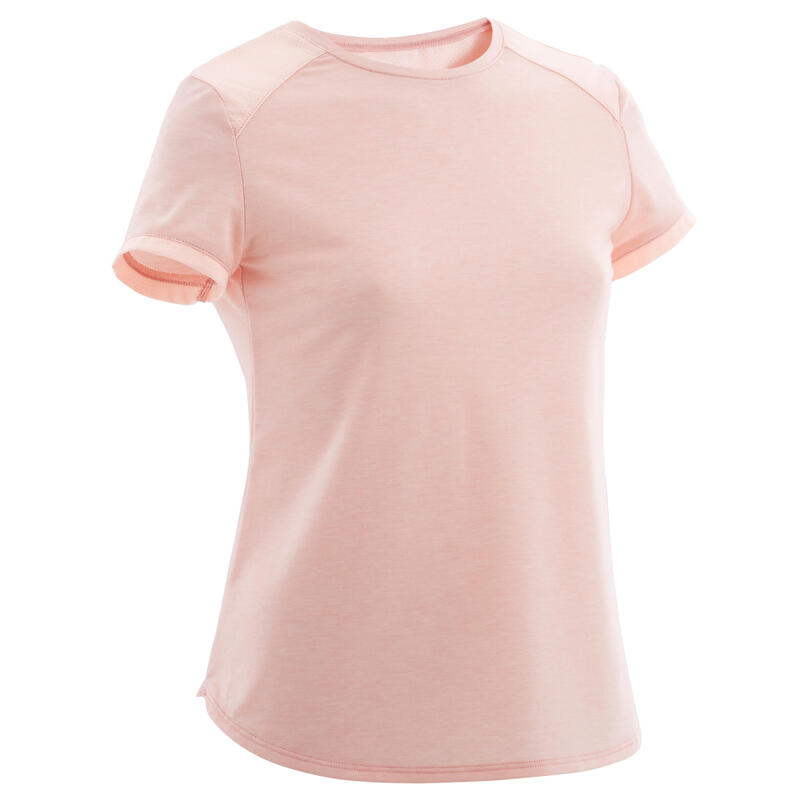 T-shirt respirant imprimé rose clair fille