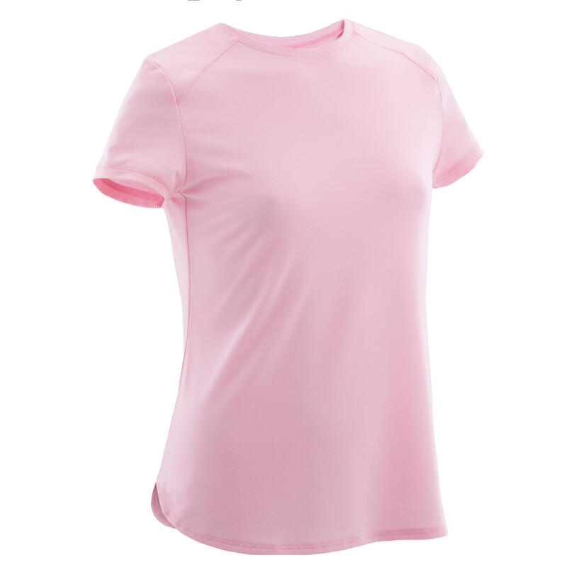 T-shirt manches courtes respirant 500 fille GYM ENFANT rose