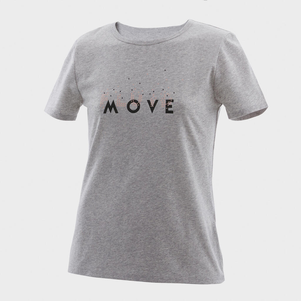 Kids' Basic T-Shirt - Light Grey/Print